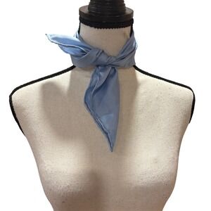 Mens Wearhouse Blue Silk Scarf Bandana‎ Neckerchief Pocket 15"Square NWT